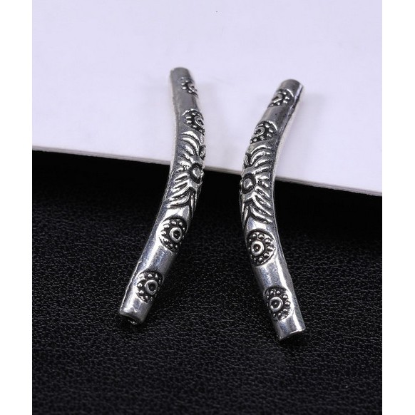 Hạt Cườm Mạ Bạc Cổ Điển, Kích Thước 4x34 mm. Set 10 Dụng Cụ Làm Trang Sức Thủ Công DIY 10 Cái