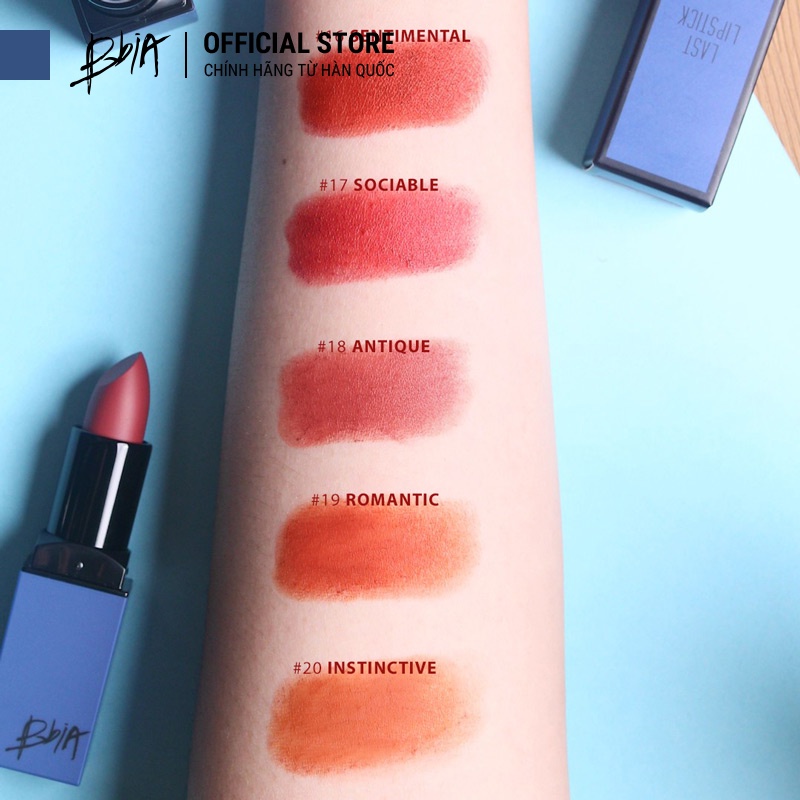 Son lì Bbia Last Lipstick Version 4 (5 màu) 3.5g - Bbia Offical Store