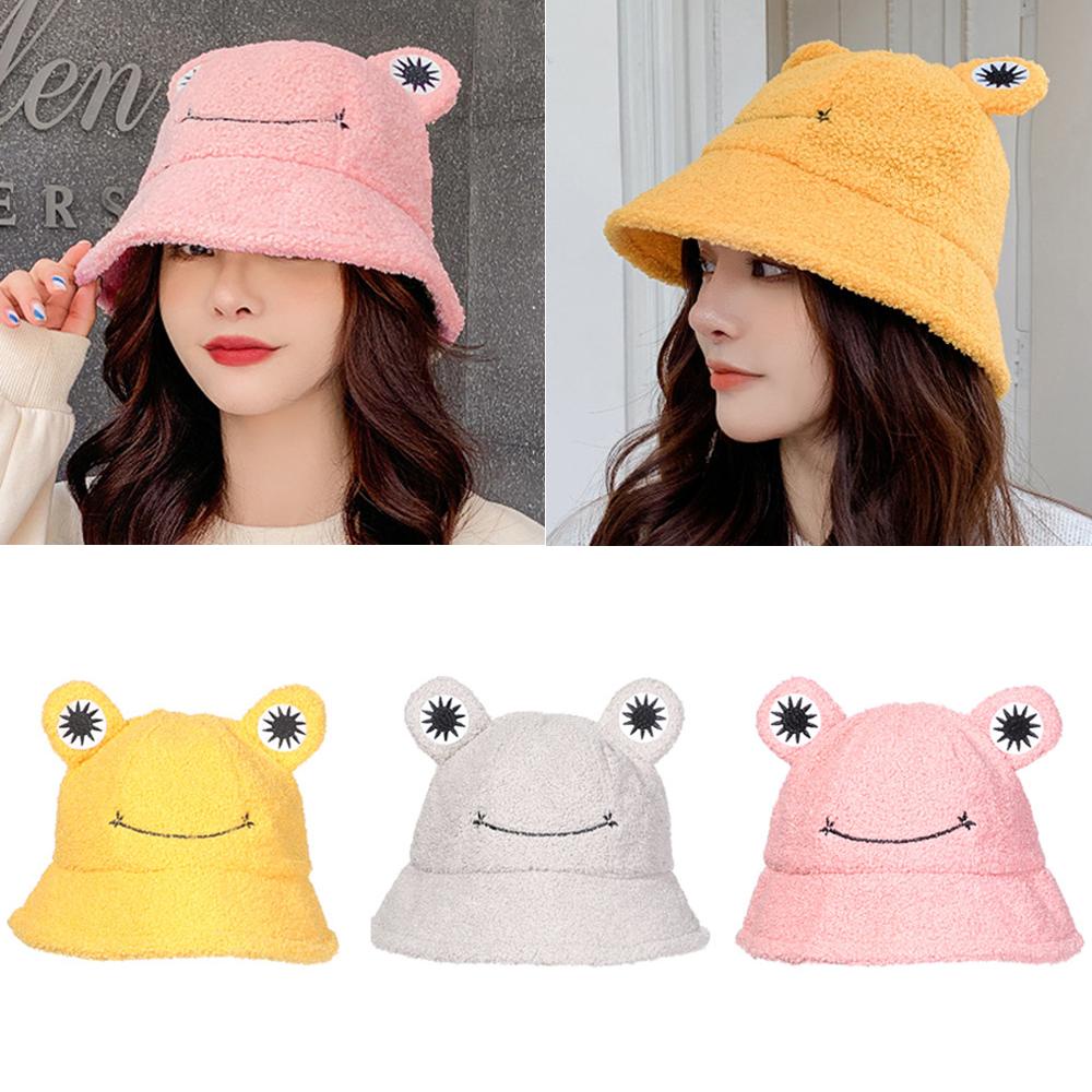 Mũ Bucket Nhung Hình Chú Ếch Đáng Yêu