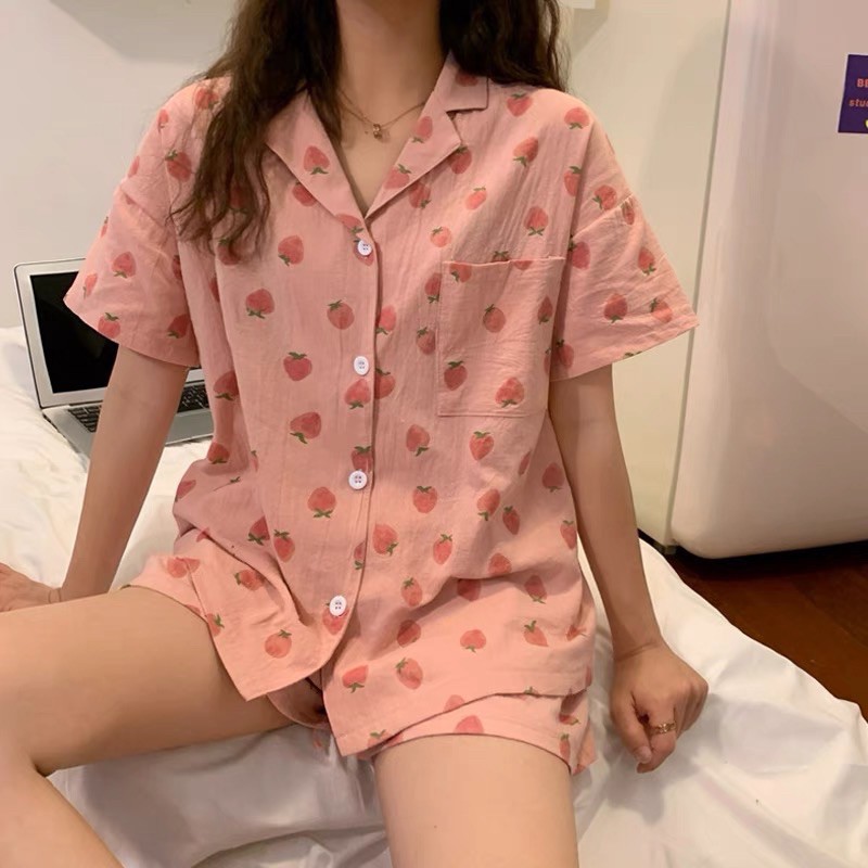 Bộ ngủ pyjama dâu tây - Liyeclothes