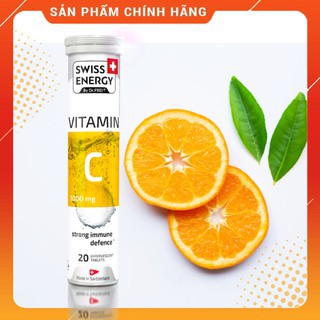 Viên Sủi Bổ Sung Vitamin C, Canxi và Khoáng Chất Tăng Đề Kháng, Chắc Khỏe Xương Swiss Energy (Tuýp 20 viên) Thụy Sĩ | BigBuy360 - bigbuy360.vn