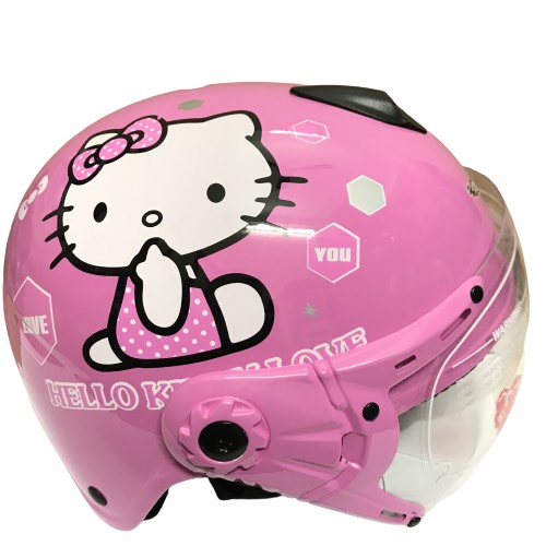 Nón bảo hiểm trẻ em Kitty - Elsa - Among Us - Dành cho bé từ 3 đến 6 tuổi - vòng đầu 50-52cm - V&S Helmet - VS103Ks