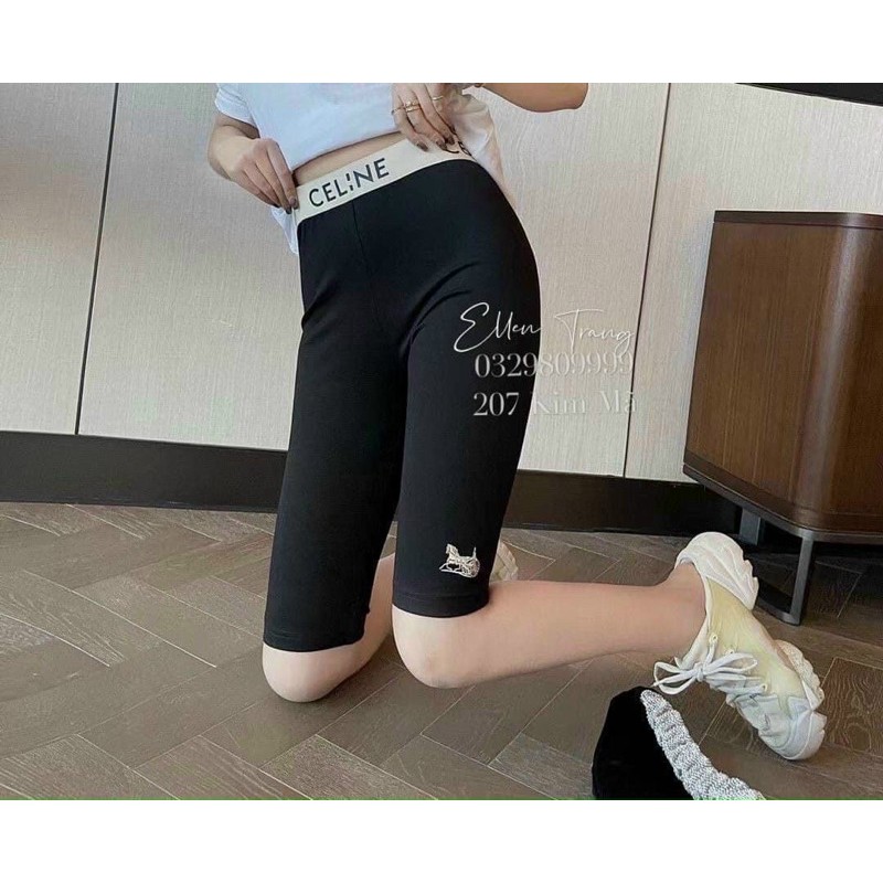 MECHIPXINH - QUẦN LEGGING THÊU ỐNG CẠP CHỮ UMI CHO NỮ | WebRaoVat - webraovat.net.vn