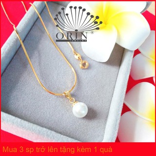 Dây chuyền trái châu dây mì khóa tròn cao cấp Orin D3771 đẳng cấp