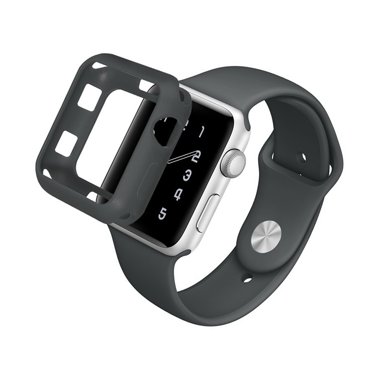 Vỏ silicone bảo vệ dành cho for Apple Watch 1 2 3 4 5 SE 6 cỡ 38-44mm màu sắc đa dạng