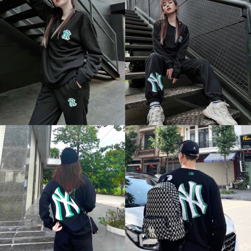 (ảnh thật) Set bộ dài tay m/ lb CROPTOP SWEAT - JOGERR hàng chuẩn 1:1 (có bán tách set)