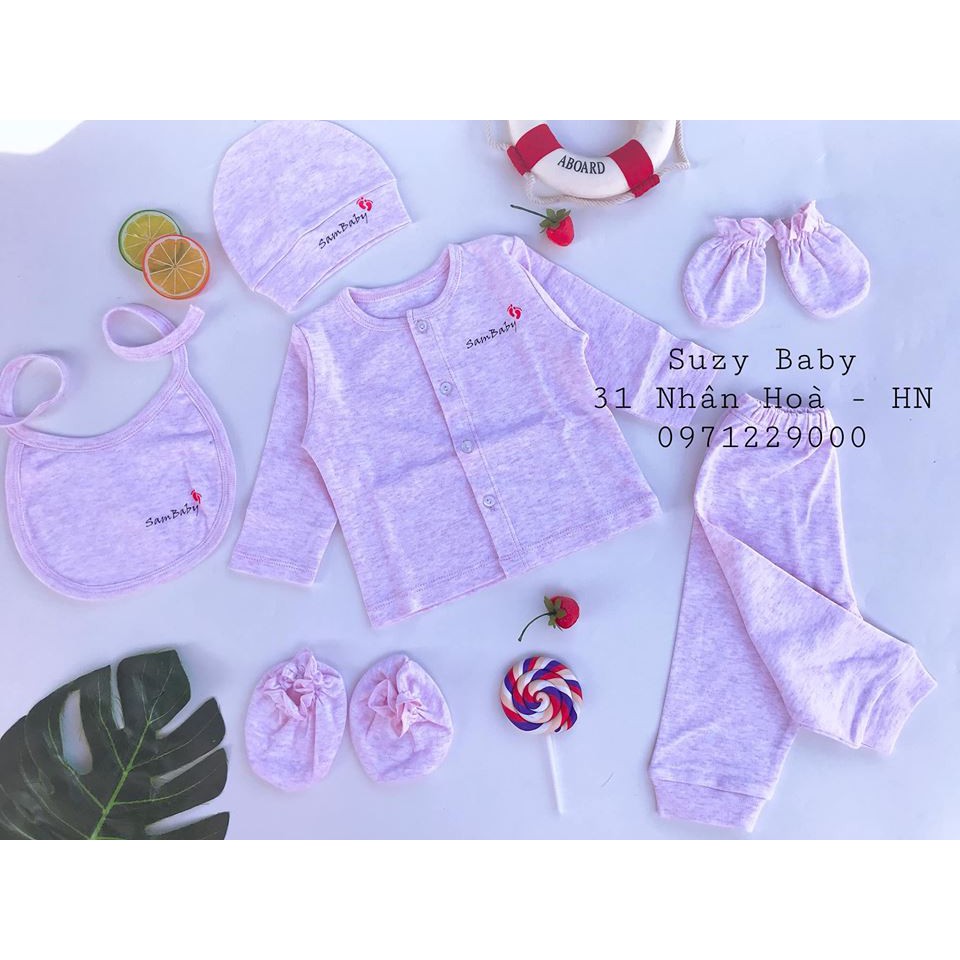 Set bộ quần áo sơ sinh 6 chi tiết