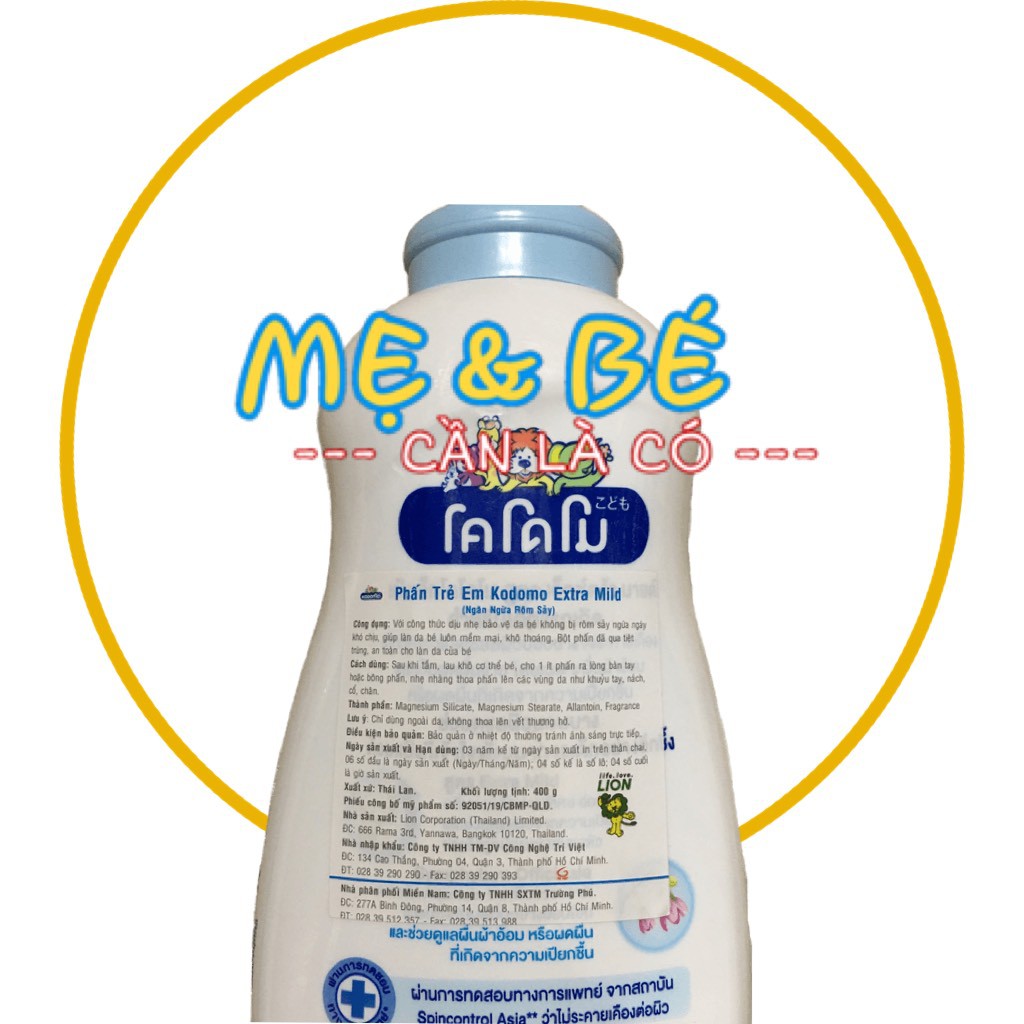 Phấn Cho Bé , Phấn Dưỡng Ẩm, Phấn Rôm Sảy Kodomo Thái Lan 50gr/180gr/350gr