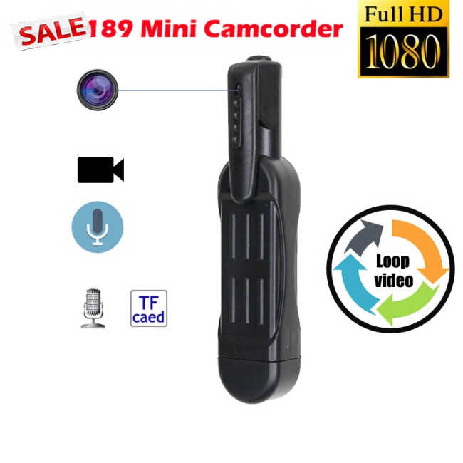 Camera Mini T189 Hd 1080p Phát Hiện Chuyển Động Có Thể Sạc Lại