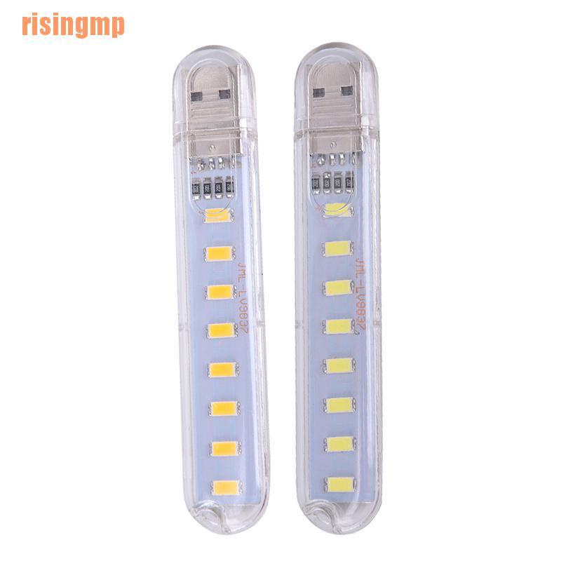 Đèn Led 8 Bóng Mini Risingmp & X 5v Gắn Cổng Usb Tiện Lợi