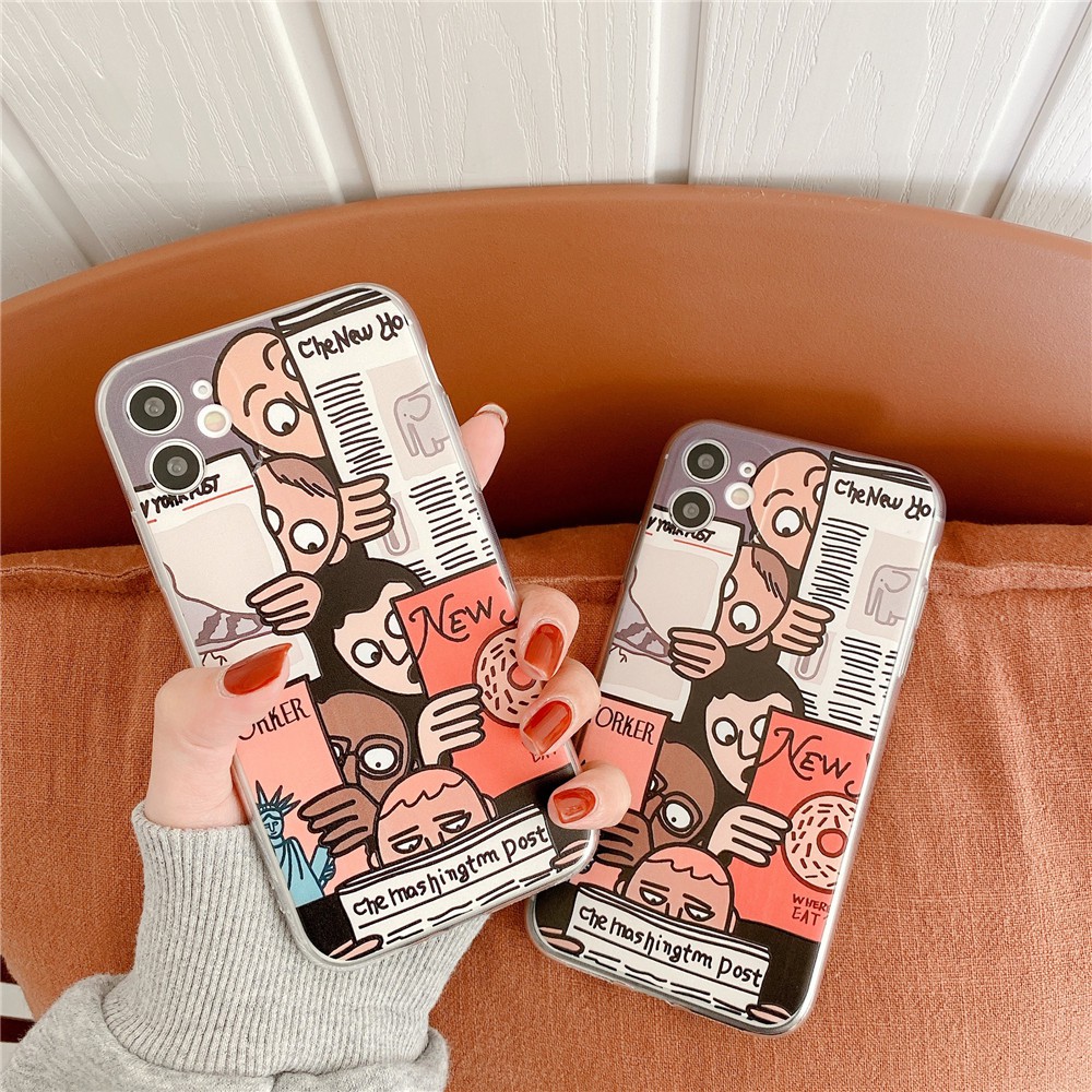 Ốp Lưng Tpu Họa Tiết Hoạt Hình Vui Nhộn Cho Iphone 11 Pro Max X Xs Max Xr Iphone 7 Plus 8 Plus Iphone 6 Plus 6s Plus | BigBuy360 - bigbuy360.vn