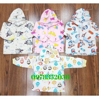 Áo khoác mũ cho bé, vải nỉ lót lông , còn bé gái