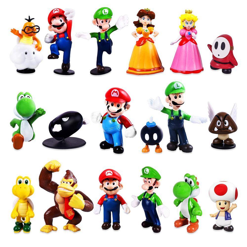 Mô Hình Nhân Vật Game Super Mario Bằng PVC Độc Đáo Sống Động