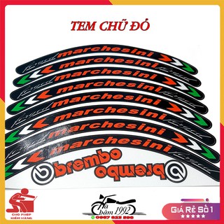🏍 Tem Dán Vành (Mâm) Xe 3M Phản Quang MARCHESINI 🏍