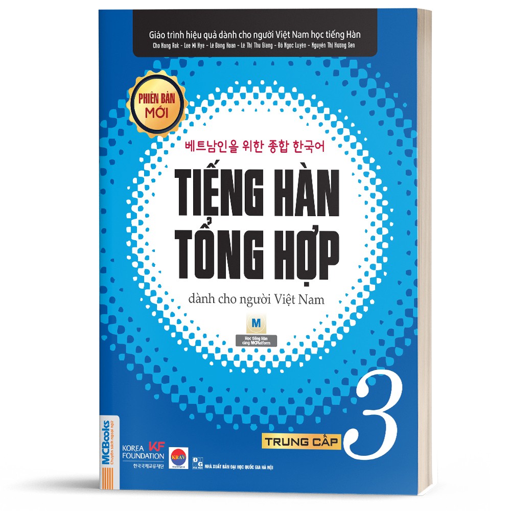 Sách - Tiếng Hàn Tổng Hợp Dành Cho Người Việt Nam Trung Cấp Tập 3 Bản 1 Màu - Phiên Bản Mới 2020, Kèm App Học Online