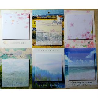 Giấy note cảnh thiên nhiên Guest Book
