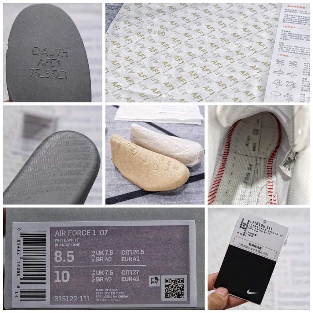 Giày _Nike Air Force 1,Giày af1 trắng nam nữ cao cấp Full Size 36_43, Full bill box