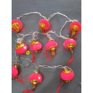 DÂY LỒNG ĐÈN ĐỎ NHUNG TRANG TRÍ TẾT
