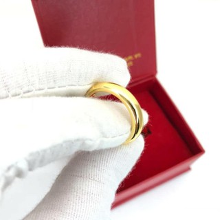 Nhẫn chỉ đóng dấu 9999 y như vàng thật - An Toàn cho da