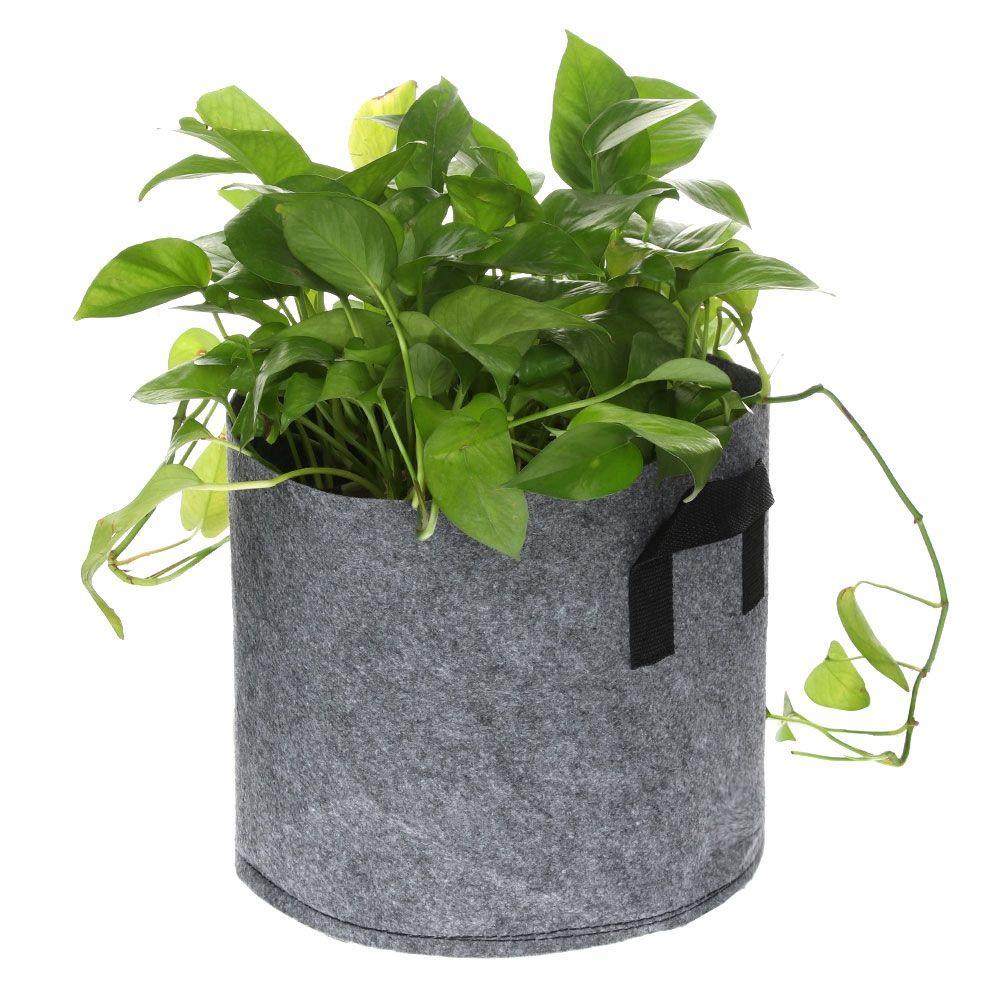 JANE Túi Trồng Cây 1-30 Gallon Bằng Chất Liệu Không Dệt Màu Sắc Xám Dành Cho Vườn Nhà