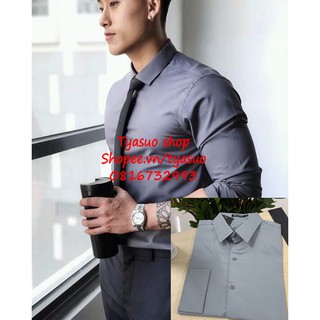 Combo 110K 2 Áo Sơ Mi Nam Vải Kate Lụa