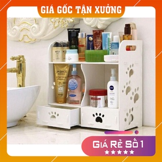 Kệ đựng mỹ phẩm, kệ để mỹ phẩm có ngăn đựng đồ đẹp chắc chắn