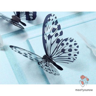 Bộ 18 Miếng Dán Tường Hình Bướm 3d