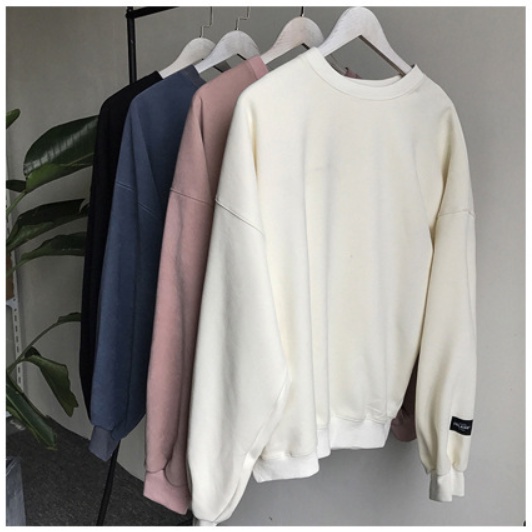 Áo sweater form rộng cổ tròn thời trang nam nữ | BigBuy360 - bigbuy360.vn