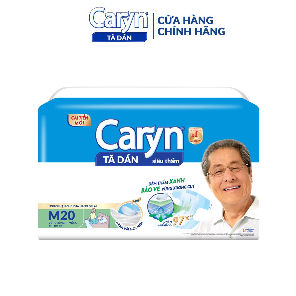 Tã bỉm dán người lớn caryn m10 m20 - ảnh sản phẩm 3