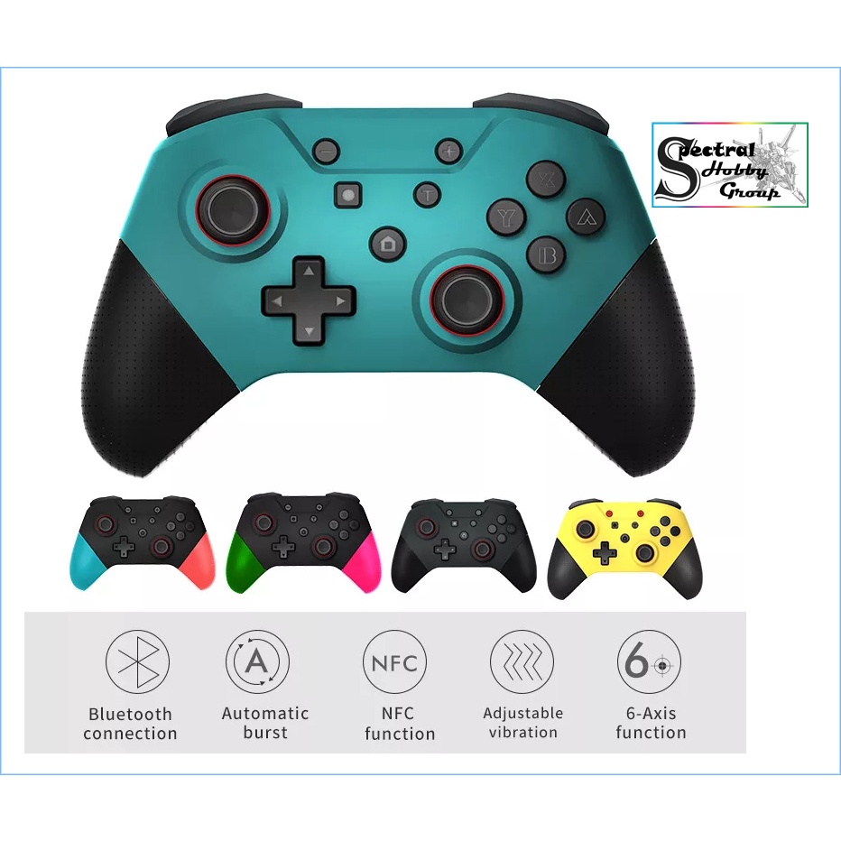 Tay cầm chơi game không dây SP5246 Pro controller wireless NS Nintendo Switch / Lite / PC steam