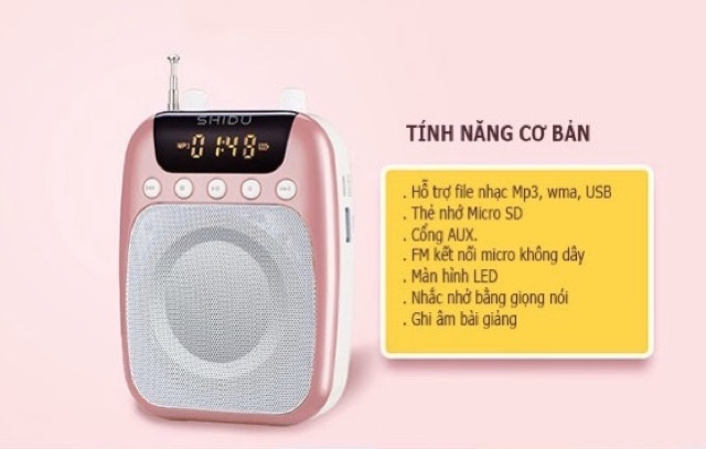 🍀Máy trợ giảng Shidu S358 (Bảo hành 1 năm)