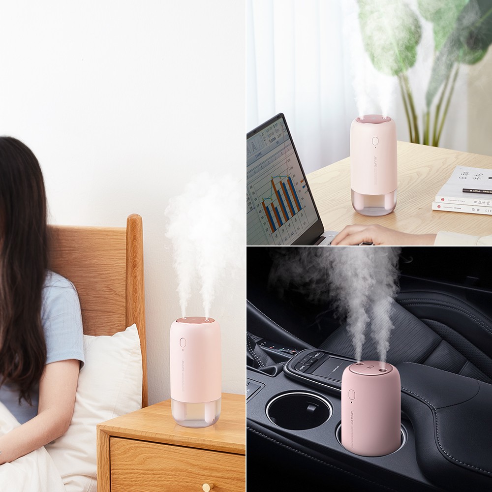 Máy Phun Sương JISULIFE Tạo Độ Ẩm Không Dây 500ml 3600mah Sạc Qua Cổng Usb