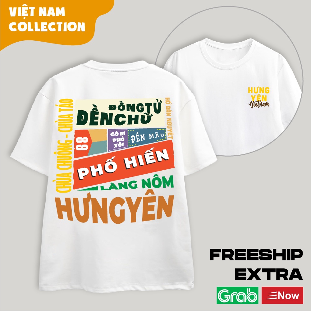 Áo Thun Unisex Nam Nữ Oversize Local Brand Tỉnh Thành - Hưng Yên