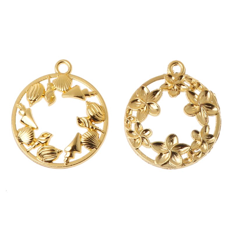 Set 9 Mặt Trang Sức Hình Tròn Bằng Hợp Kim Độc Đáo