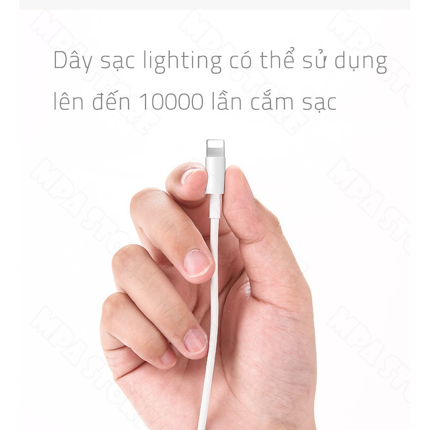 [bảo hành 1 đổi 1]bộ củ sạc 1A & cáp sạc Lightning iPhone Dài 1M Sạc Với nhiều dòng ios tùy chọn phân loại