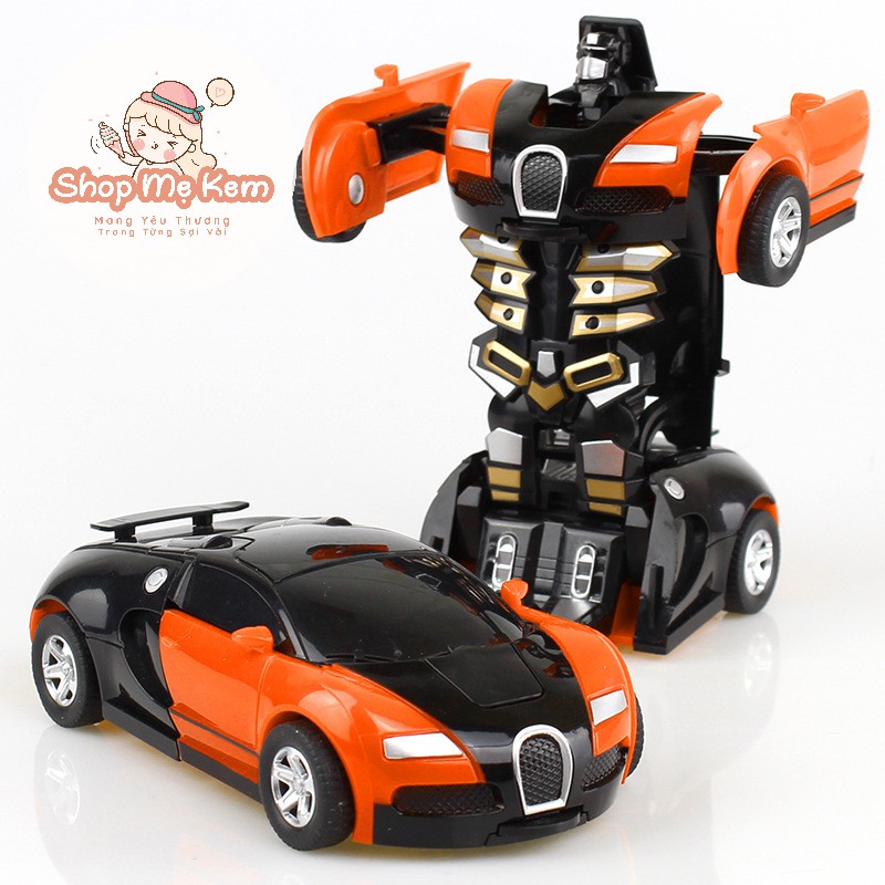 Xe Ô Tô Biến Hình Thanh Robot Chạy Tự Động Không Cần Dùng Pin, Đồ Chơi Trẻ Em, Xe Địa Hình Bé Trai