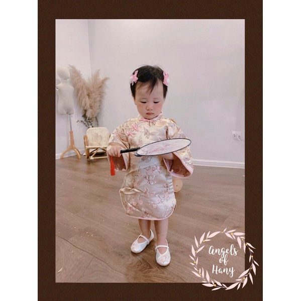 Váy Sườn Xám Tay Lửng