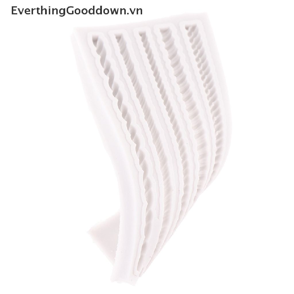 Khuôn Silicone Làm Bánh &amp; Socola Hình Dây Thừng Năm Đường