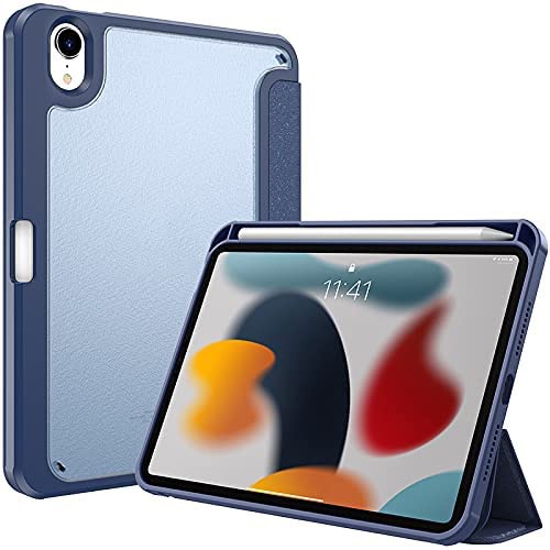 Ốp Bao Da Máy Tính Bảng PU Silicon Trong Suốt Có Ngăn Đựng Bút Cho iPad 12.9 inch 2018 / 2020 / 2021 Air 3 / Pro 10.5 Vỏ