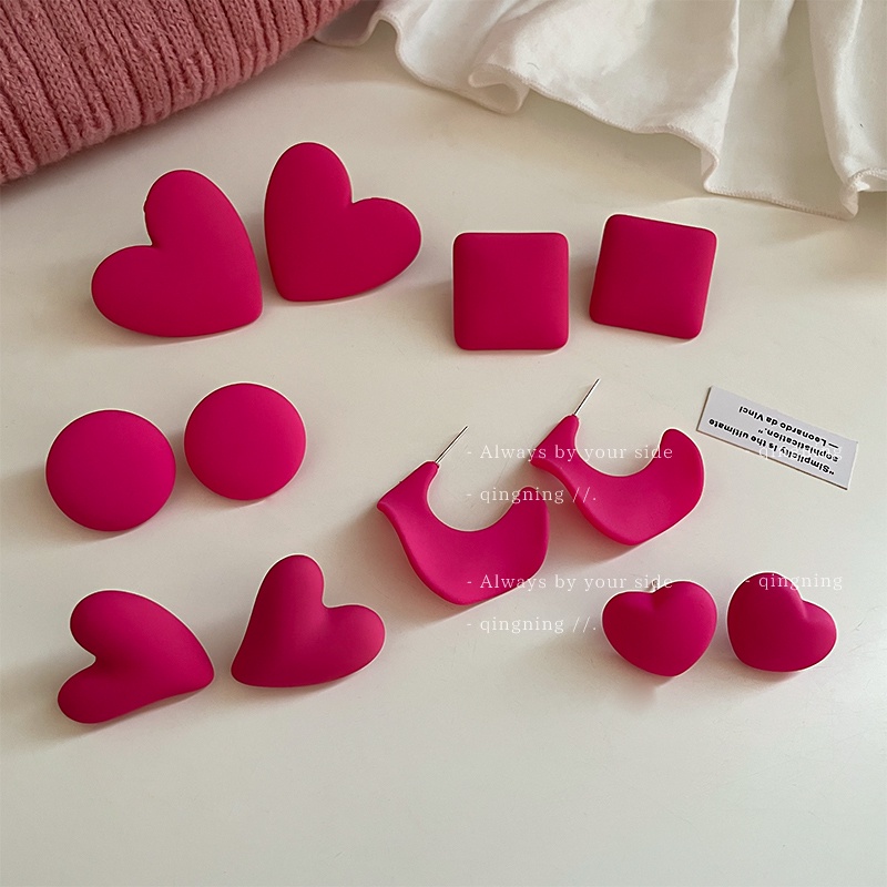 Khuyên tai DREJEW 2 kim bạc phong cách Hàn Quốc ngọt ngào cho nữ