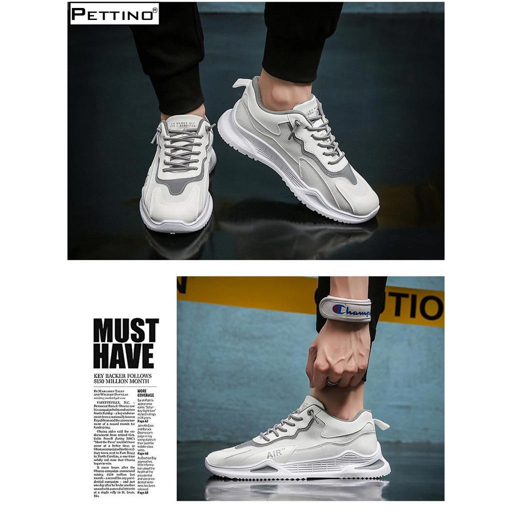 Giày nam, sneaker nam chất liệu lưới nhẹ thoáng, hot trend 2021 PETTINO - SN03