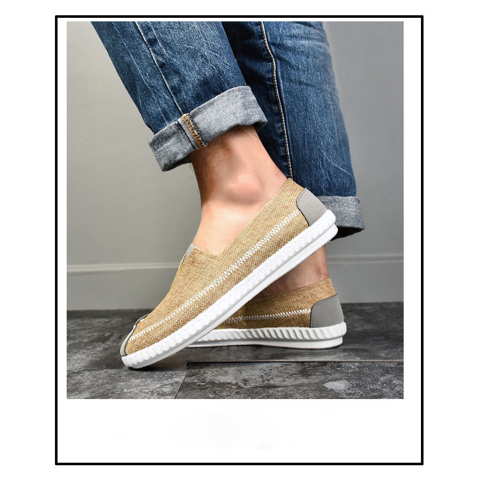 Giày lười vải nam Thời Trang Siêu Nhẹ Siêu Thoáng GLV02 - ( Cam kết hàng chất lượng) | BigBuy360 - bigbuy360.vn