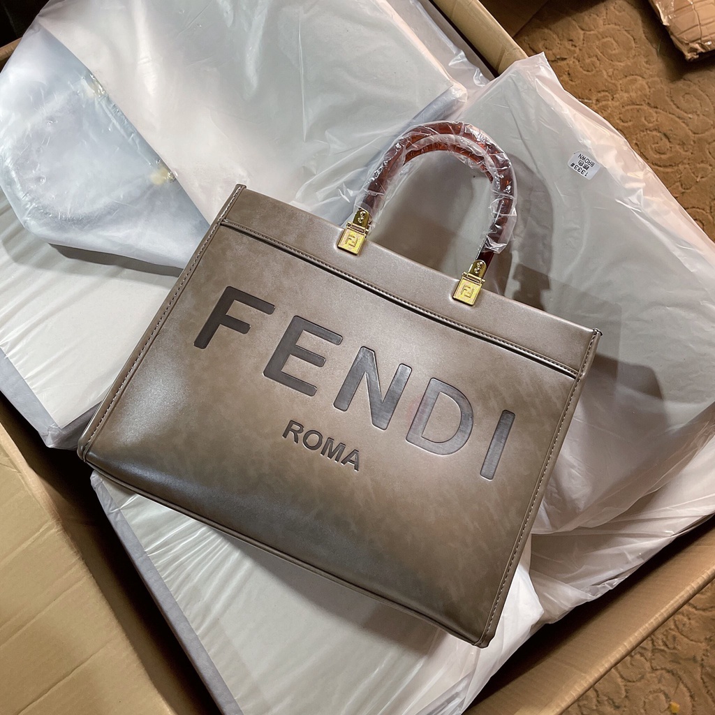 Túi Xách Nữ Công Sở Da Trơn Bản To Fen  Di Phối Màu Hiện Đại Phong Cách Preppy Cầm Tay