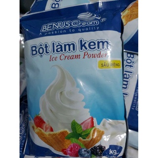 Bột làm kem tươi Benuscream vị Sầu Riêng túi 1kg