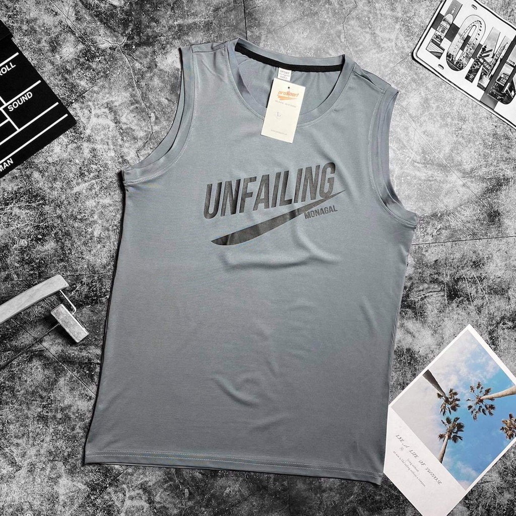 Áo ba lỗ nam chất vải thun lạnh phù hợp tập gym, chơi thể thao không lo bết dính mồ hôi (ASN45) | BigBuy360 - bigbuy360.vn