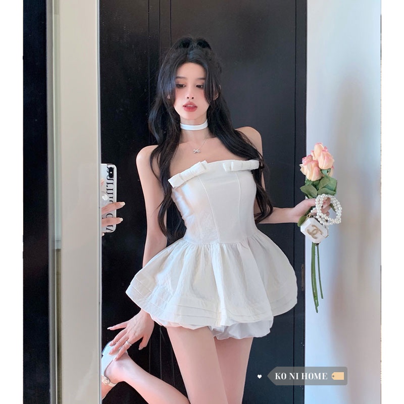Jane Set đầm quây ngắn + quần short ngắn Amabella