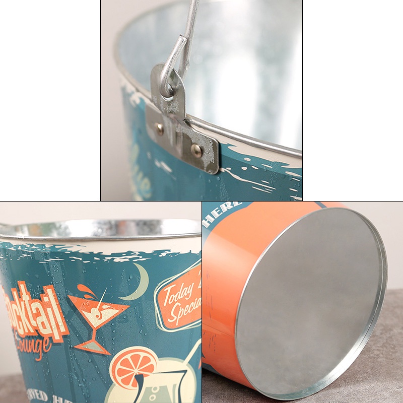 Xô Đá Uống Bia Rượu Sâm Banh Bằng Giấy Kraft Dày Dặn Sáng Tạo Cho Quán bar / Nhà Ở / Ngoài Trời