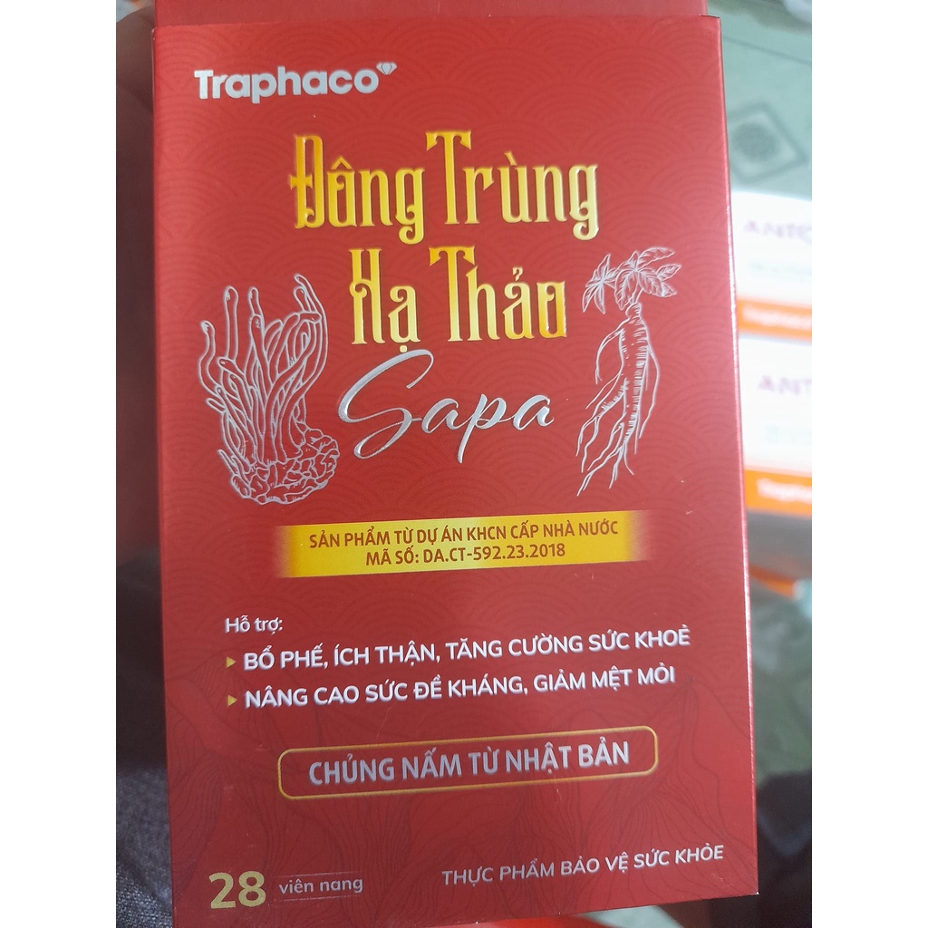 (Tặng 1 hộp kẹo Cagu)Chai 30 viên Đông Trùng Hạ Thảo Traphaco Bổ thận, hỗ trợ điều trị các rối loạn và suy giảm sinh lý