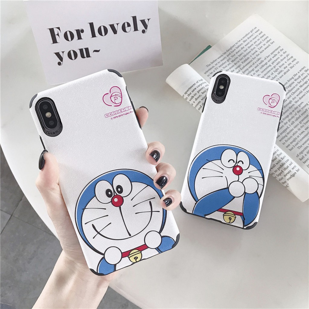 Ốp Lưng Iphone Da IMD chống bẩn, chống sốc Doraemon 2 - D029