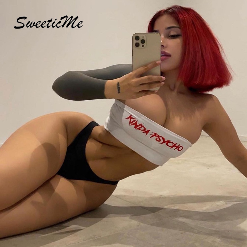 Áo Thun Nữ Không Tay Hở Vai Sweeticme2022 | BigBuy360 - bigbuy360.vn